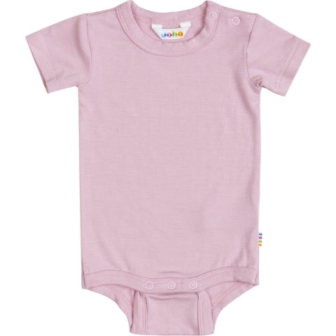 Joha Romper s/s - Bamboe - Roze - Joha - 80 - Romper S/S