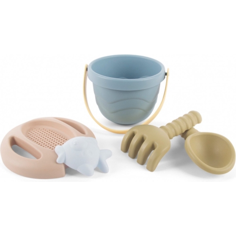 Tiny Stad Dantoy BIO Plastic Emmerset - 5 Onderdelen - Blauw - Dantoy - OneSize - Emmer