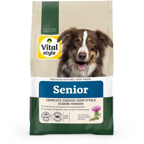 Vitalstyle Senior Hondenvoer 3 kg
