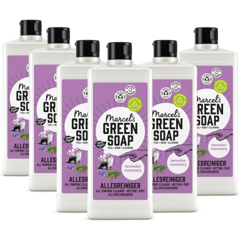 6x Marcel's Green Soap Allesreiniger Lavendel&Rozemarijn 750 ml