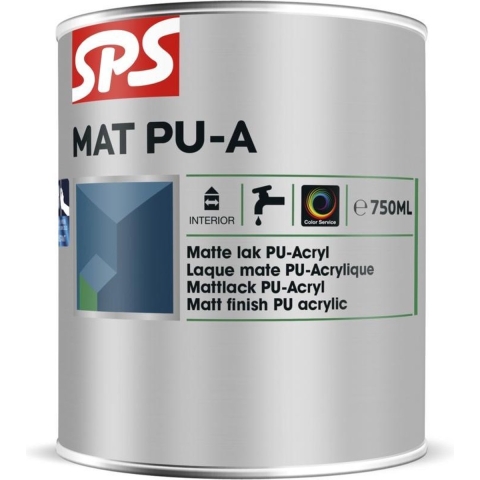 SPS Mat PU-A Lak - RAL 9010 - 0,75L