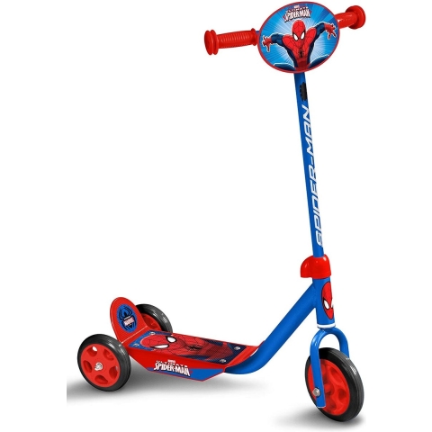 Marvel Spider Man 3 wiel Kinderstep Vrijloop Jongens Blauw