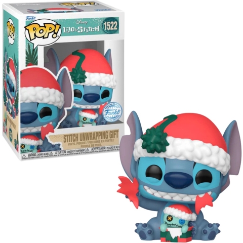 Disney Lilo & Stitch Funko Pop Vinyl: Stitch Unwrapping Gift