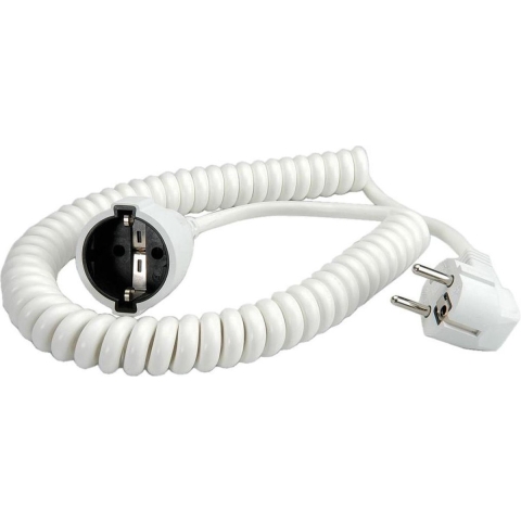Spiraalkabel 672.280, 0,5 m - 2 m uitrekbaar Verlengkabel