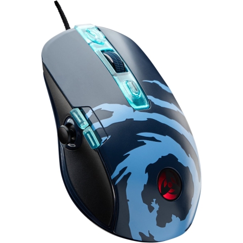 Lexip Naruto Shippuden Kakashi Kamui Gaming-muis Kabelgebonden Optisch Zwart, Blauw 12000 dpi Verlicht, Gewichtsreductie