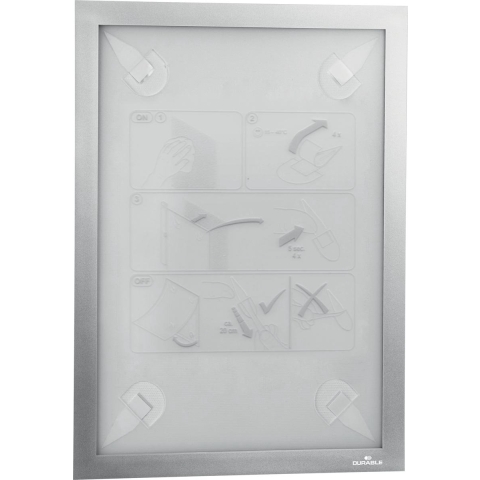 Durable 484323 Documenthouder Zilver (b x h) 236 mm x 323 mm DIN A4 staand, DIN A4 liggend