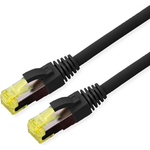ROLINE Outdoor patchkabel Cat.6A (Klasse EA) S/FTP (PiMF), soepel draad, LSOH, zwart, 5 m