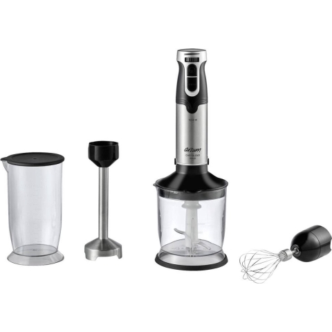 arzum AR1162 Staafmixer 1000 W Met maatbeker, Met mixbeker, Traploze snelheidsinstelling Zwart, RVS