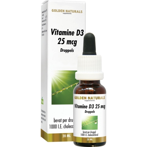 Golden Naturals Vitamine D3 25mcg Druppels