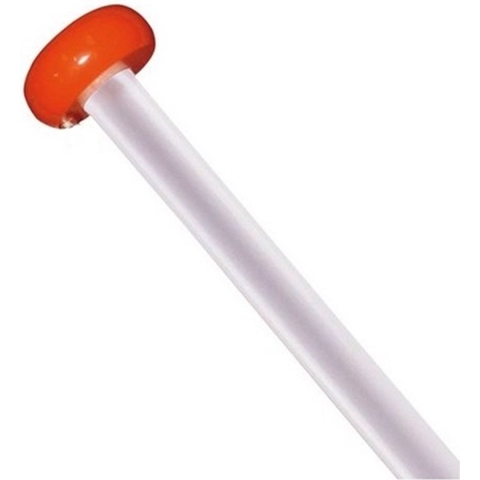 Vlaggenstok 30mm x 200cm wit met knop