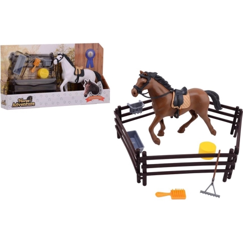 John Toy Paardenset met accessoires