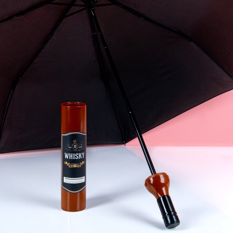 Vouwparaplu Whiskeyfles Ø90cm