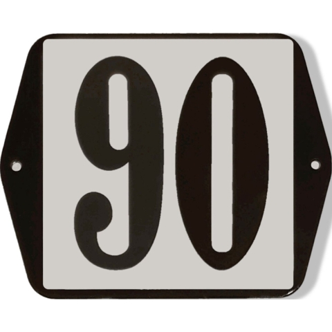 Huisnummer standaard nummer 90 - Warentuin mix