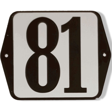 Huisnummer standaard nummer 81 - Warentuin mix