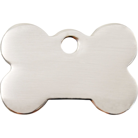 Bone roestvrijstalen dierenpenning large/groot 4,83 cm x 3,25 cm - Reddingo