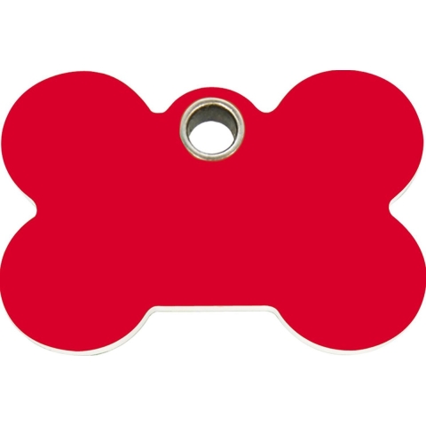 Bone III plastic dierenpenning large/groot 4,83 cm x 3,25 cm - Reddingo