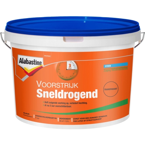 Alabastine voorstrijk sneldrogend transp 2,5l - Veba