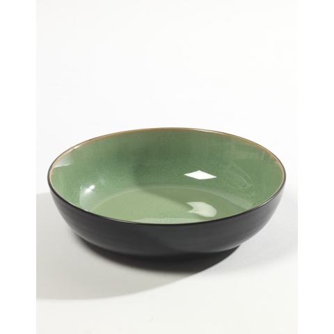SERAX - Pure - Diep bord 20cm h5 Aquagroen/Zwart
