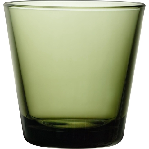 IITTALA - Kartio - Glas 0,21l mosgroen set/2