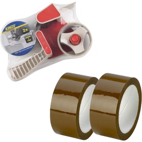 Tape dispenser inclusief 6x rollen tape -