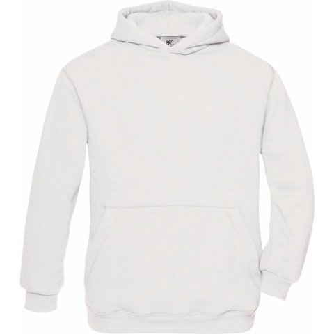 Witte katoenmix sweater met capuchon voor jongens 12-13 jaar (152/164) -