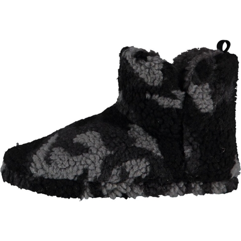 Jongens hoge pantoffels/sloffen army antraciet maat 29-30 29/30 -