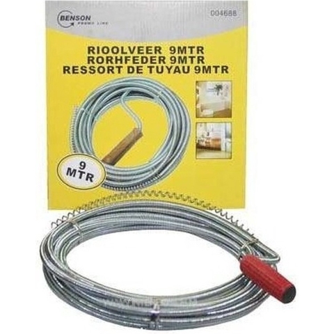 Benson Onstoppingsveer - 10 meter - sanitair ontstopper - riool afvoerpijpen ontstoppen -