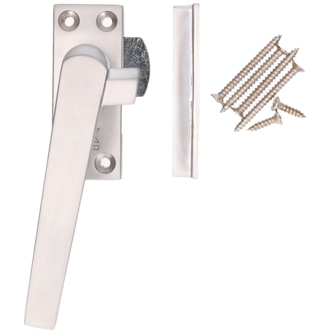 1x stuks raamboom / raamsluitingen linkshandig inclusief sluitplaat L10,4 x H4,5 cm -