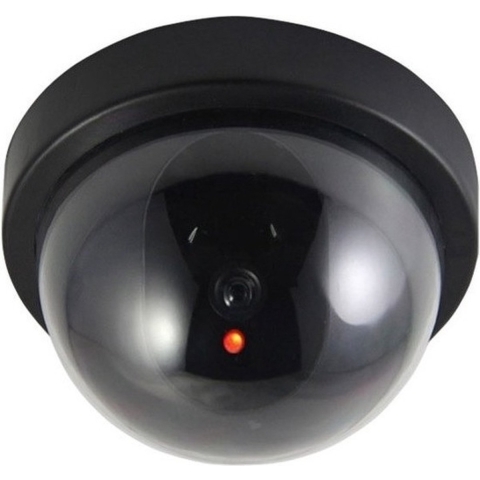 3x stuks Dummy beveiligingscameras met LED -