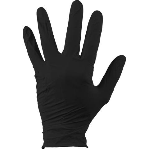 100x Nitril wegwerphandschoenen small zwart -