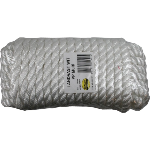 Stevig touw / veiligheidslijn 16 mm x 15 meter -