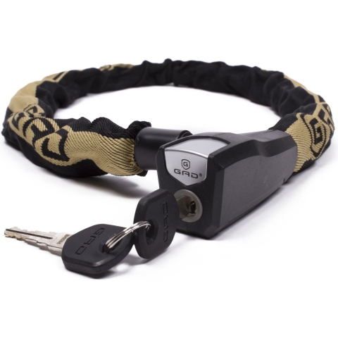 Kettingslot - zwart - 110 cm - 2 sleutels - scooter / fiets - kabelslot -