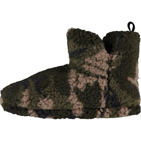 Jongens hoge pantoffels/sloffen army groen maat 27-28 27/28 -