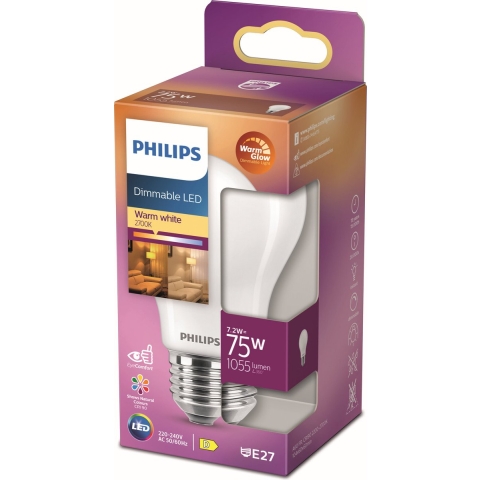Philips Led Cl A60 Fr Wgd 75w E27