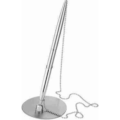 Alco AL-1512-1 Baliepen Ovale Standaard Zilverkleurige Balpen