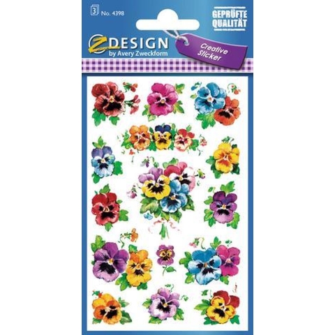 Avery AV-4398 Etiket 3 Vel Viooltjes 10 Setjes met 3 Vel