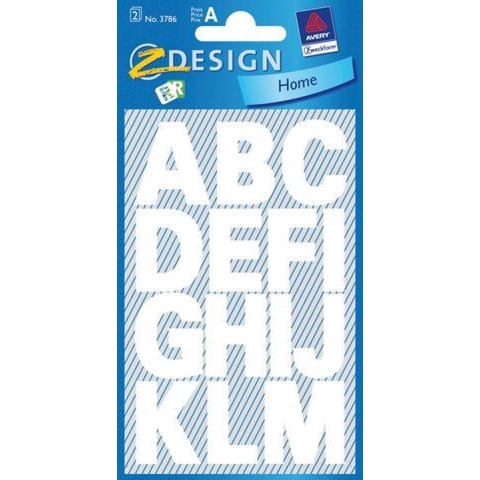Avery AV-3786 Letteretiket 2 Vel Watervast Wit 10 Setjes met 2 Vel