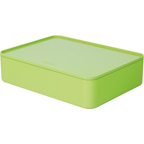 HAN HA-1110-80 Smart-organiser Allison Box Met Binnenschaal En Deksel Limoen Groen, Stapelbaar