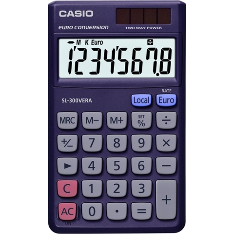 Casio SL-300VERA Calculator Blauw