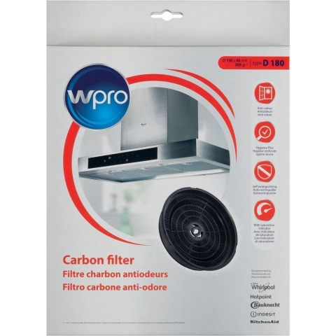 WPRO Koolfilter D180 voor Afzuigkap