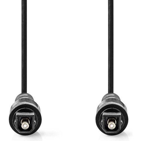 Nedis CAGB25000BK50 Optische Audiokabel Toslink Male - Toslink Male 5,0 M Zwart