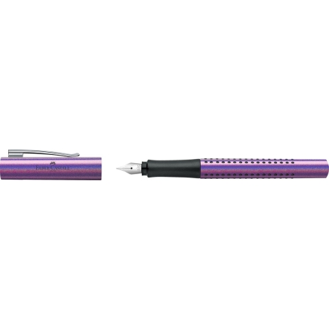Faber Castell FC-140841 Vulpen Faber-Castell Grip Glam F Paars