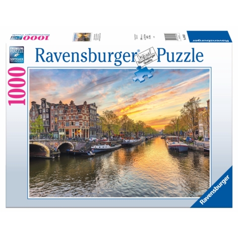 Ravensburger Puzzel Amsterdam Grachtenoever 1000 Stukjes