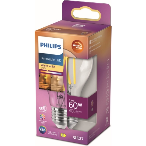 Philips Led Classic 60w A60 E27 Cl Wgd90 Srt4 Verlichting