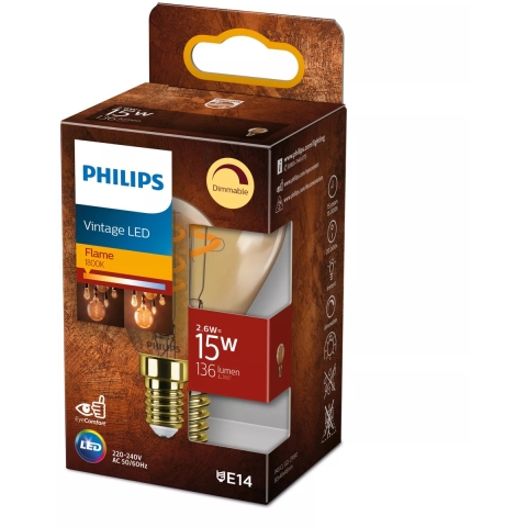 Philips LED Classic 15W P45 E14 GOLD SP D SRT4 Verlichting