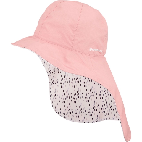 Waimea Bora Baby Zonnehoedje UV40 Bescherming 2-zijdig Roze/Wit/Zwart
