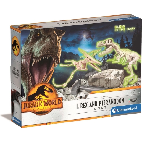 Clementoni Jurassic World T-Rex Pteranodon Dig Kit