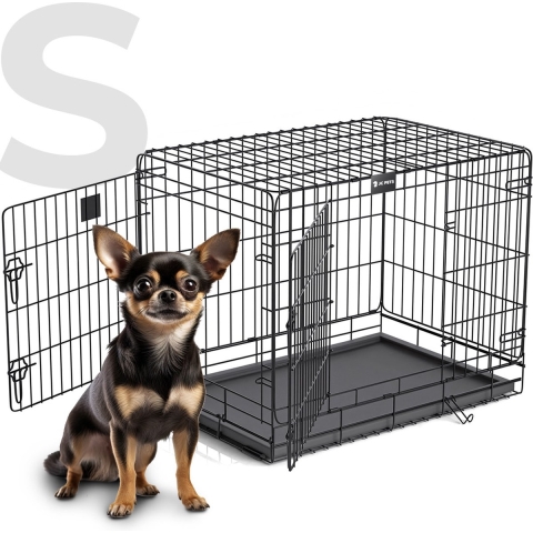 S Hondenbench met Kussen– Inklapbaar&Stevig– Voor Grote Honden – JC Pets