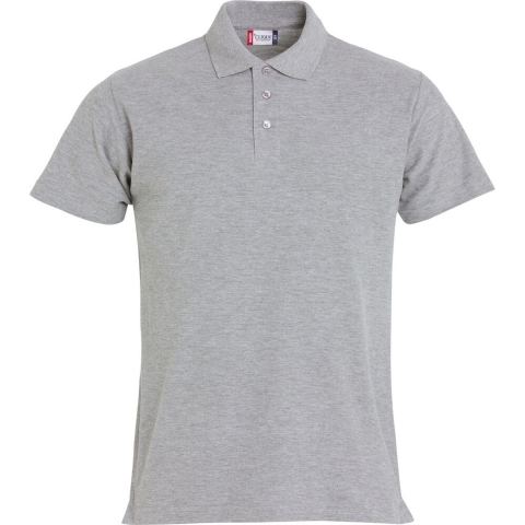 Clique 028230 Basic Polo - Grijsmelange - XXL