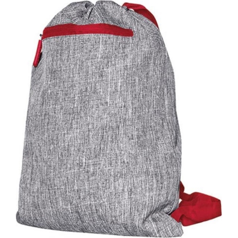Bags2GO BS15391 Gymsac - Miami - Grey-Melange/Red - 43 x 34 cm